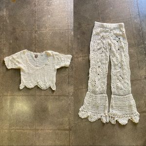 AKOIA CROCHET PANT AND TOP SET